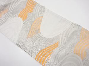 アンティーク　波模様織り出し袋帯（材料）